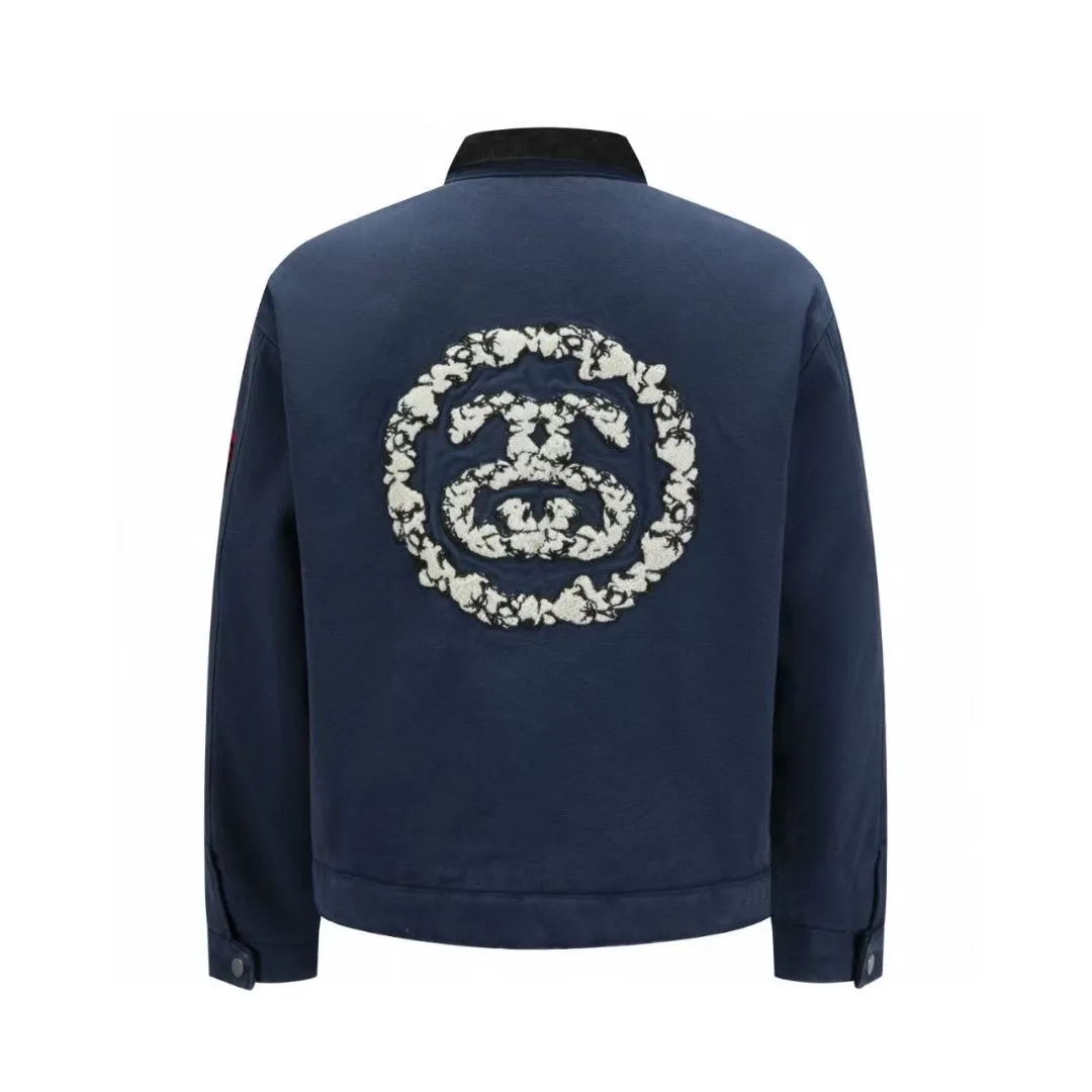 （ +10） Stussy✖️Denim Tears 🎆 Size Style🌟 ， ， （ / ） + ， ， ， ， ， ， Stussy Denim tears ， ♠️ 🎱 ， ， ：A 11# ：Navy Blue Size：m-xxl